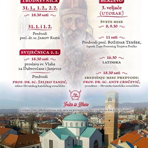 Trodnevnica uoči proslave sv. Blaža u Zagrebu